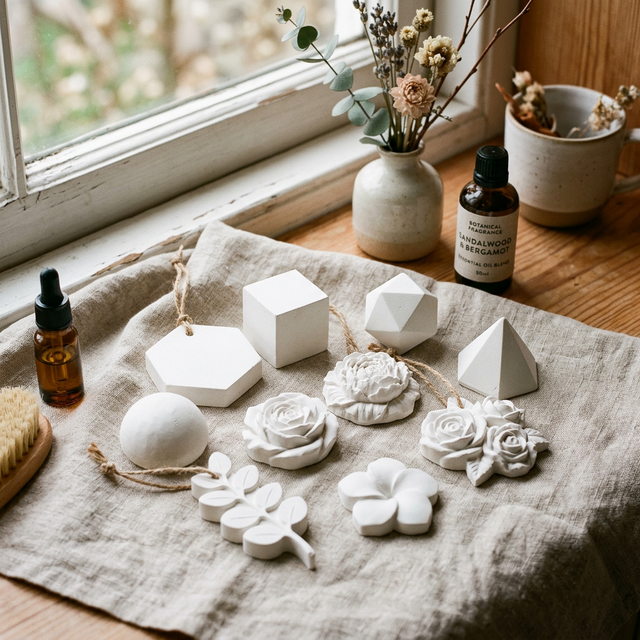 다양한 형태의 모던 석고 방향제