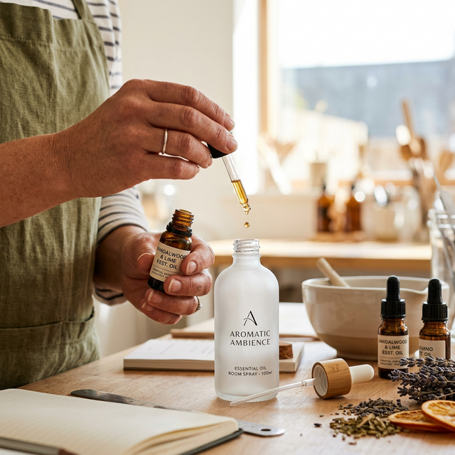 정성스러운 룸스프레이 제작 과정