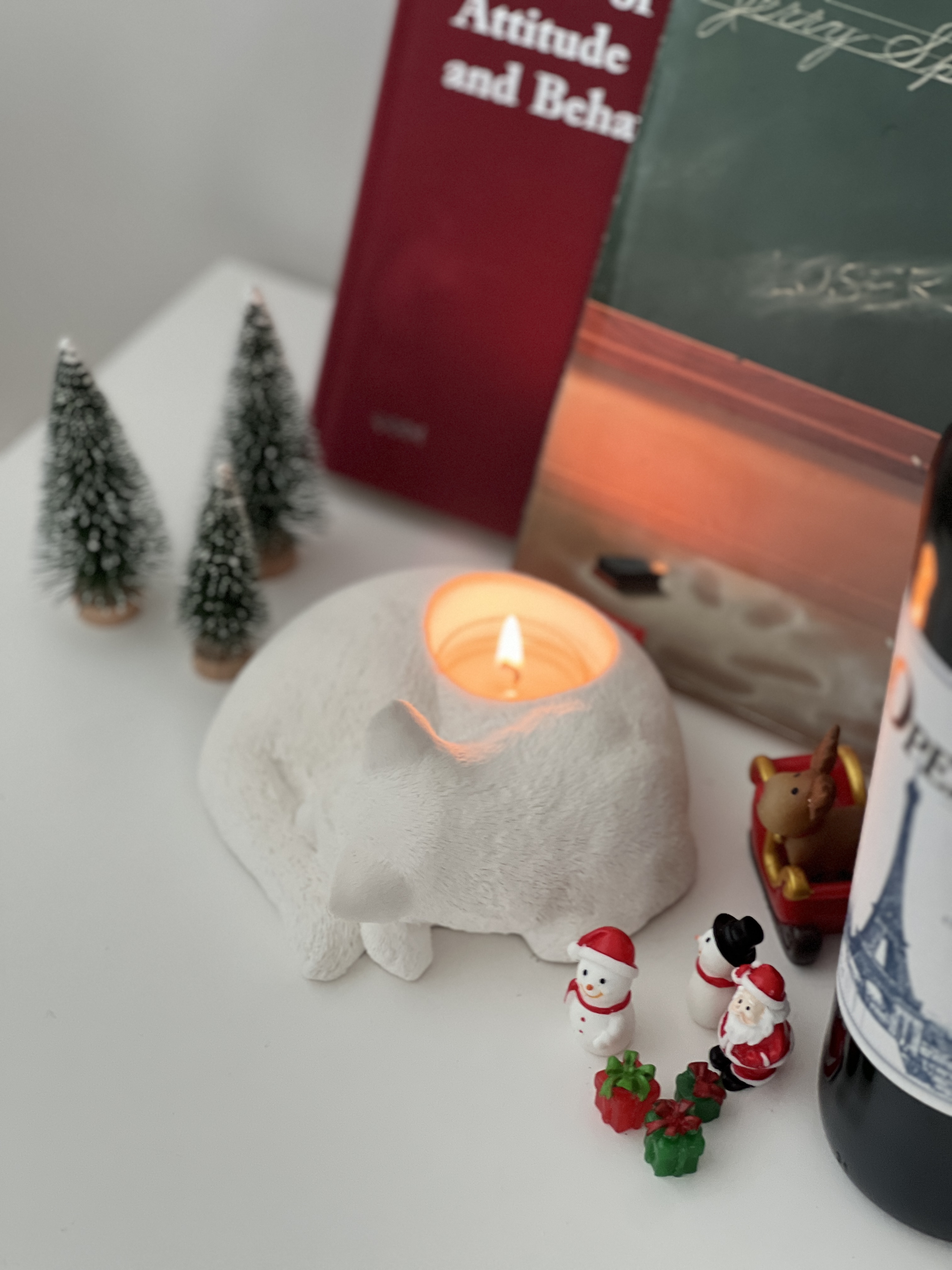 [무료 선물 포장] 고양이 티라이트 홀더 썸네일 4