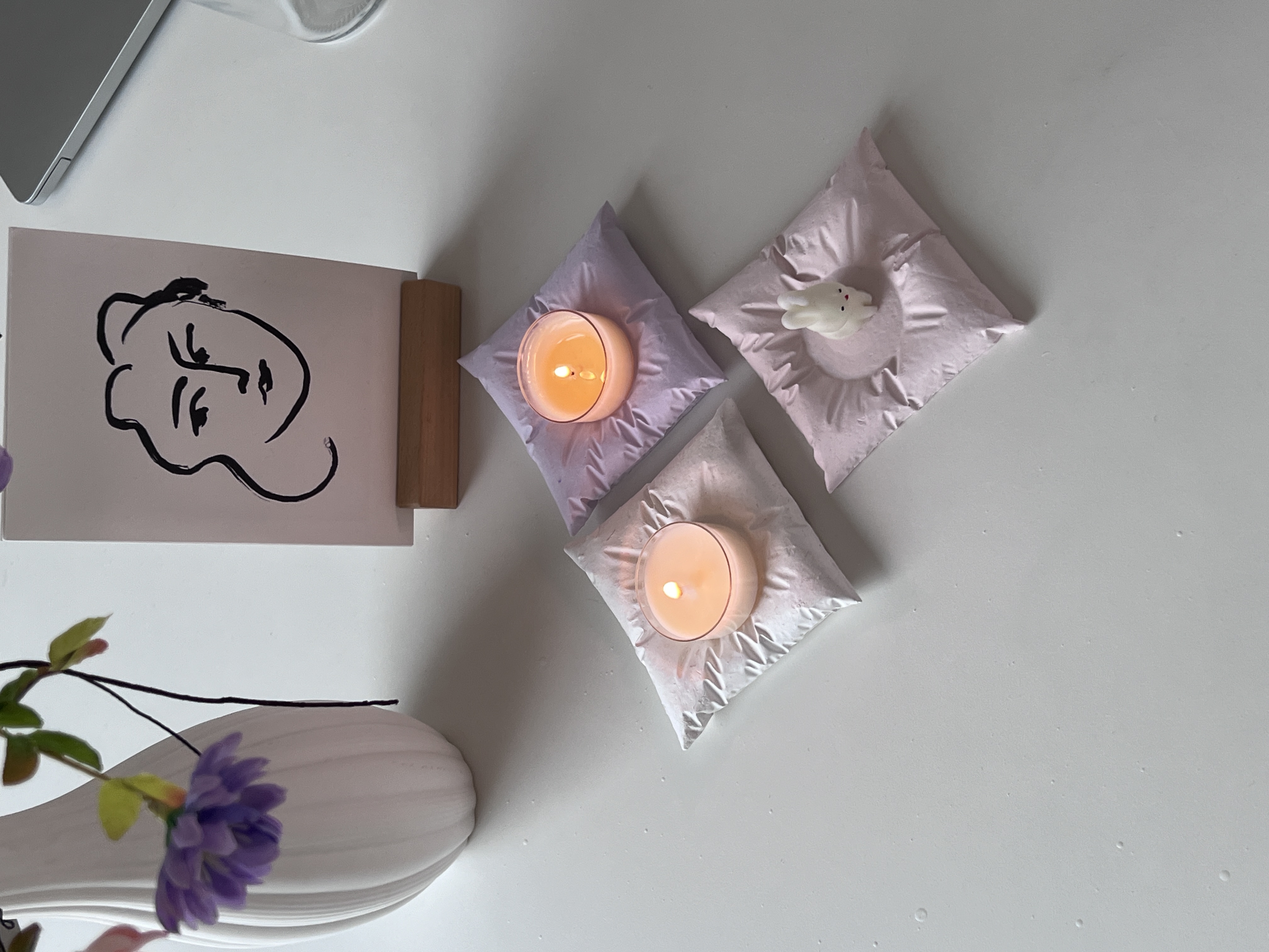 [무료 선물 포장] 쿠션 티라이트 홀더 썸네일 2