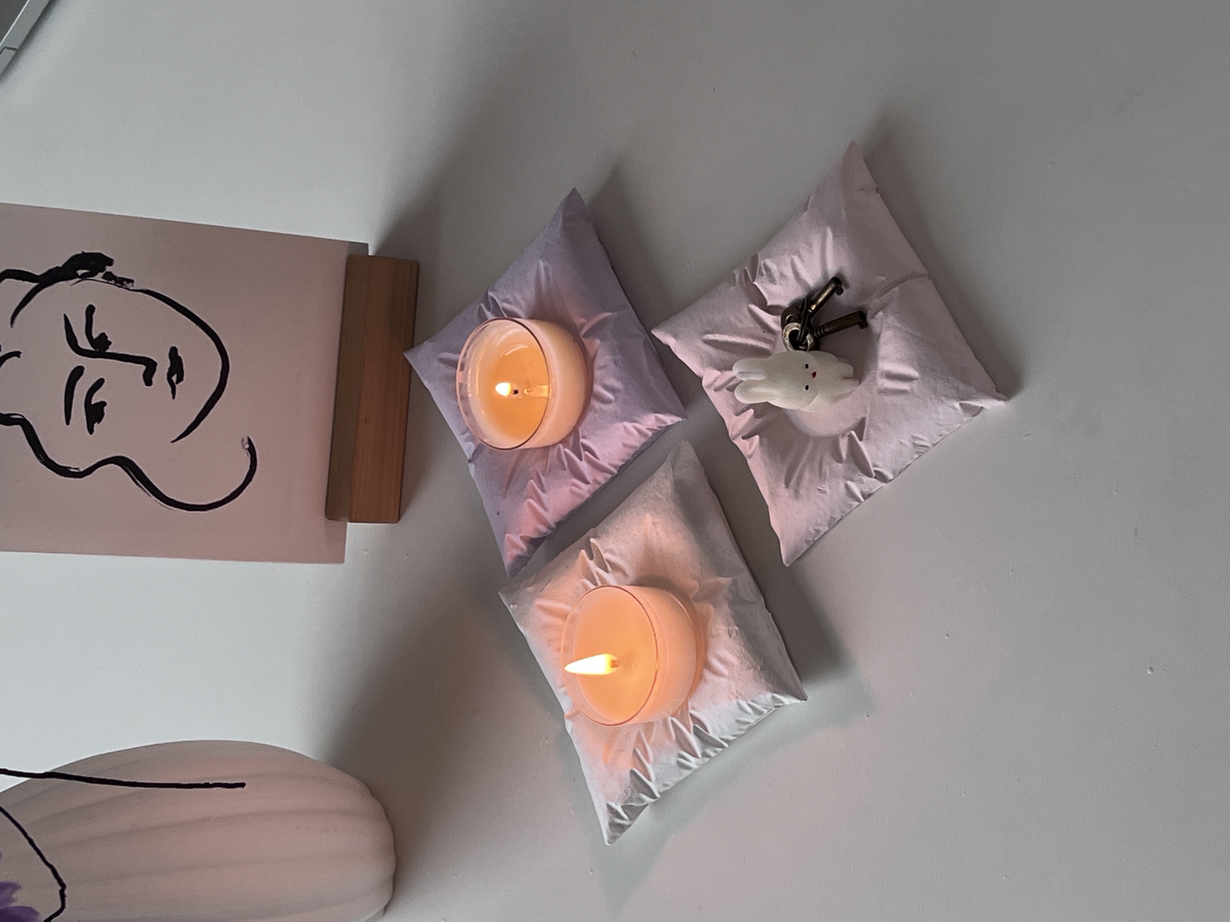 [무료 선물 포장] 쿠션 티라이트 홀더 썸네일 3