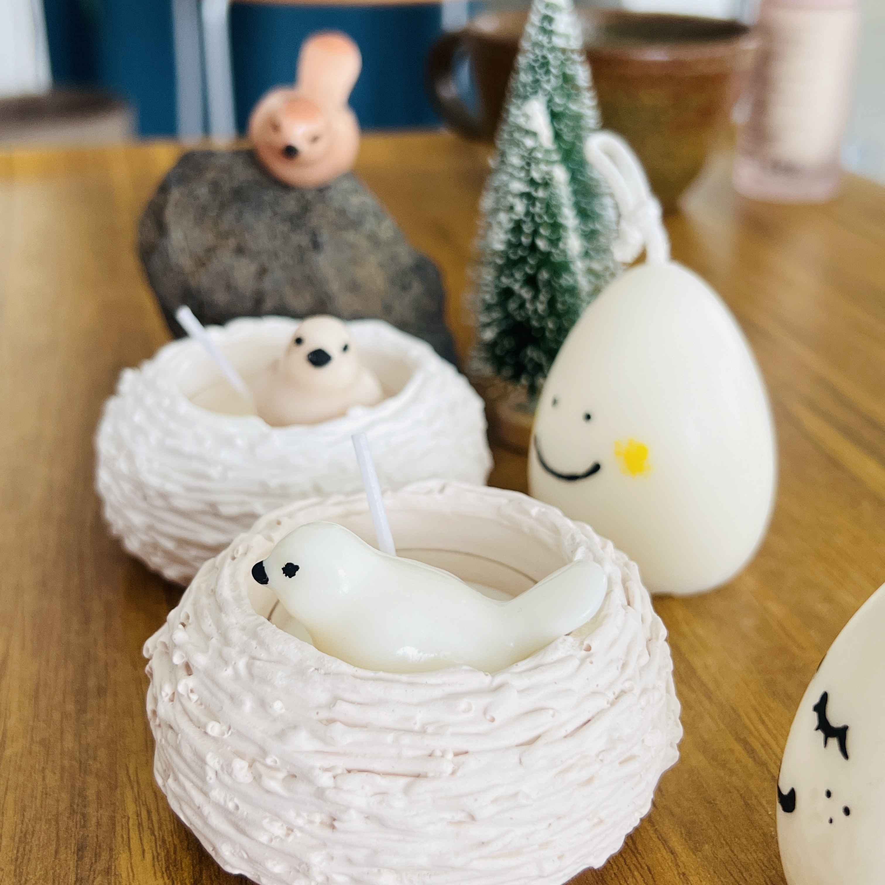 [무료 선물 포장] 둥지 티라이트 홀더