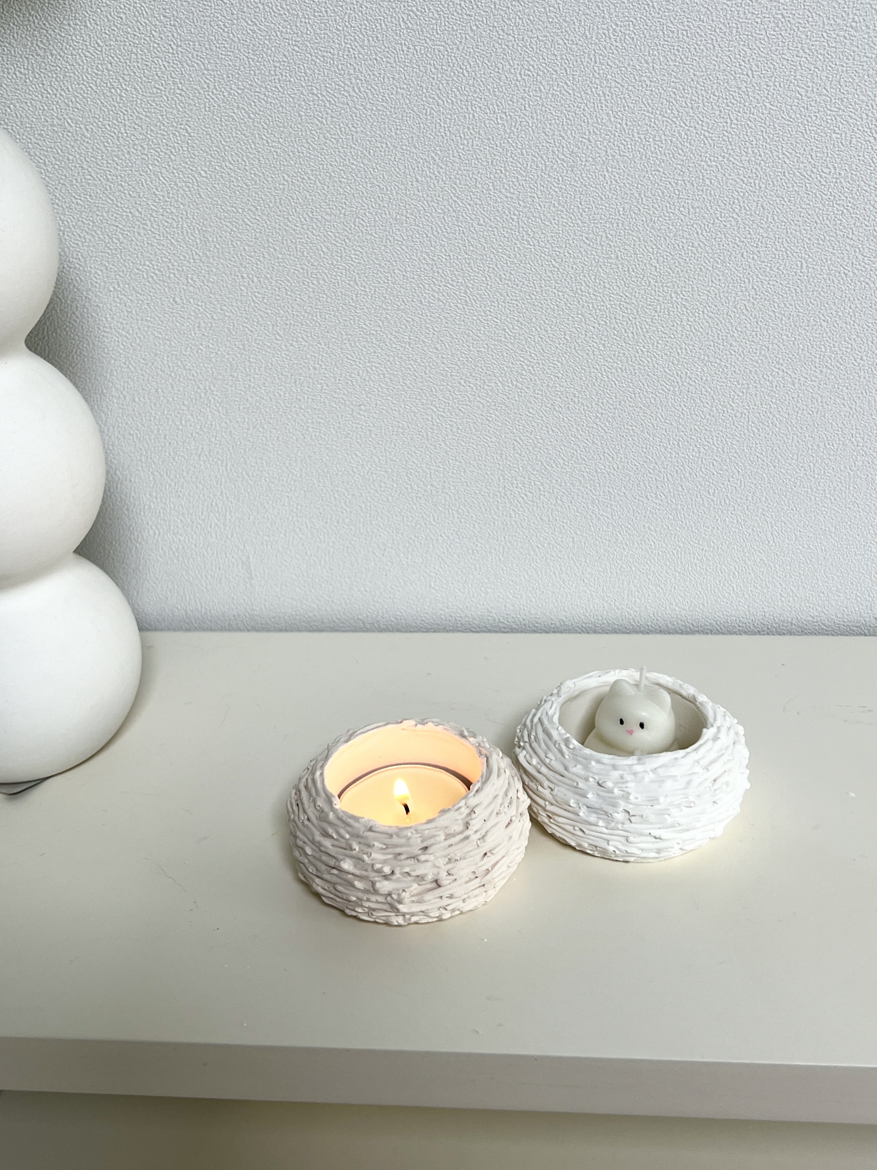 [무료 선물 포장] 둥지 티라이트 홀더 썸네일 5