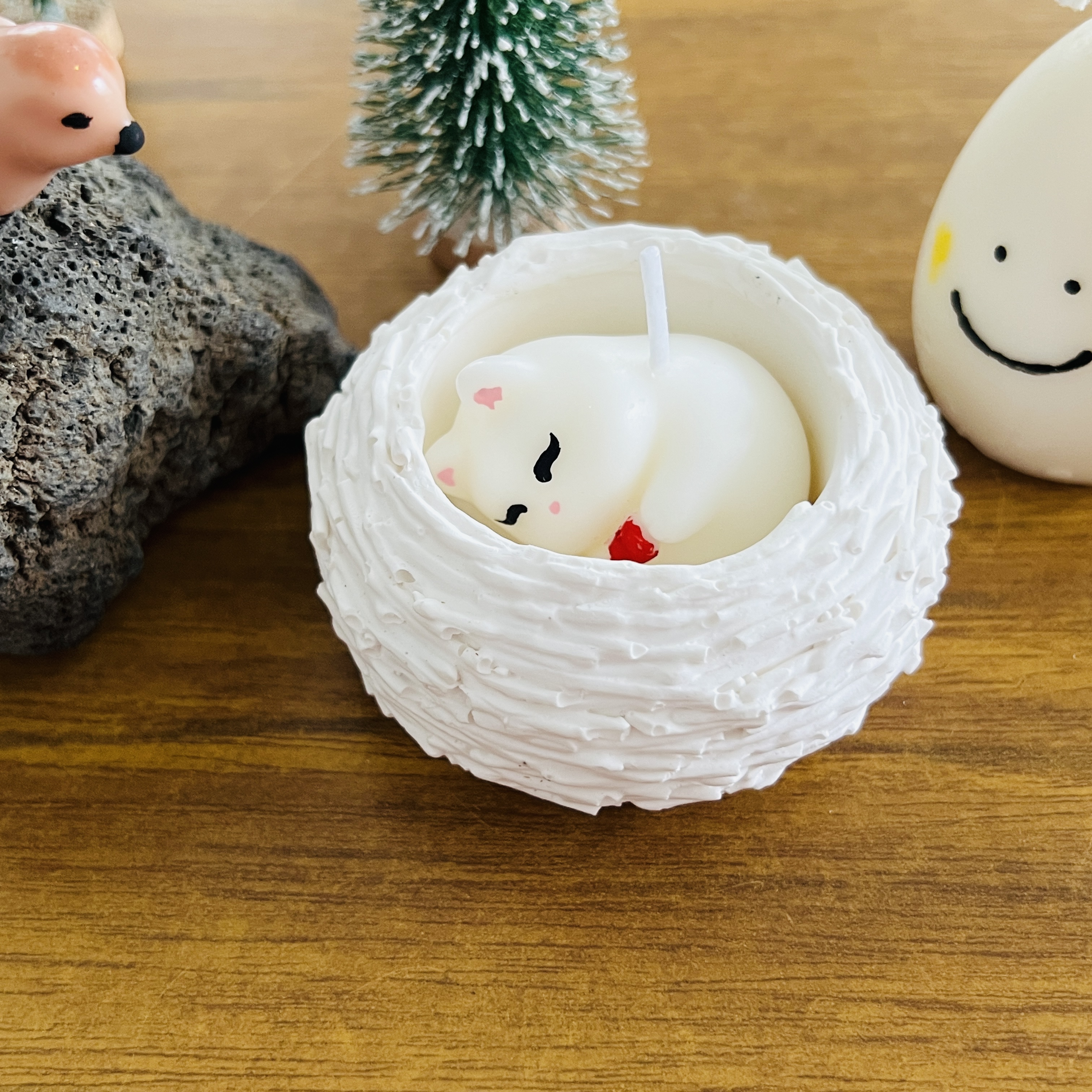 [무료 선물 포장] 둥지 티라이트 홀더 썸네일 8